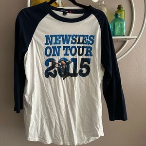 Newsies 2015 Tour Baseball Tee